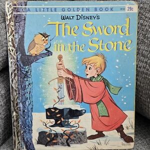 The Sword in the Stone "A" Edition 1963 A Little Golden Book